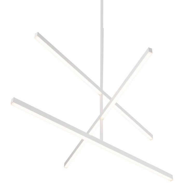 Vega Modern White LED 56" Linear Chandelier