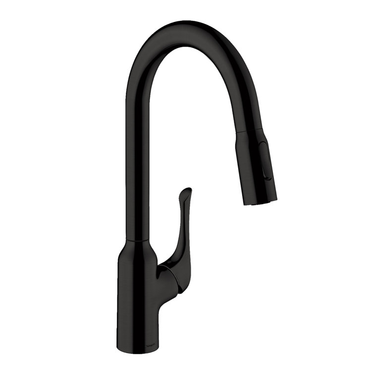 Sleek Chrome 15'' Modern Pull-Out Spray Kitchen Faucet