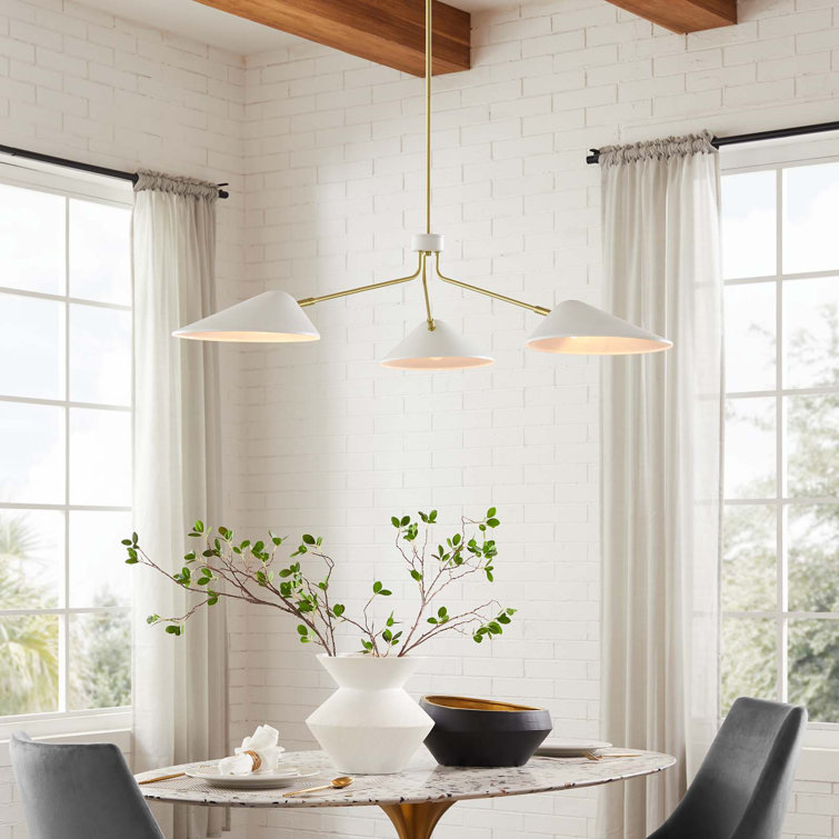 Journey 48" White LED Arm Pendant Light