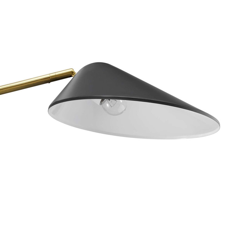 Journey Adjustable Black Standing Floor Lamp, 30"x59"