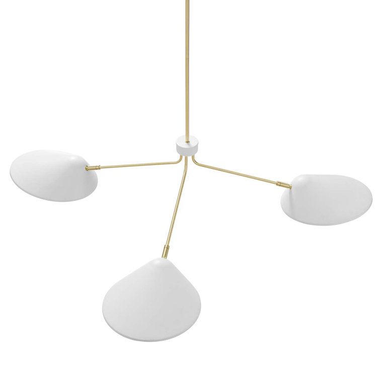 Journey 48" White LED Arm Pendant Light