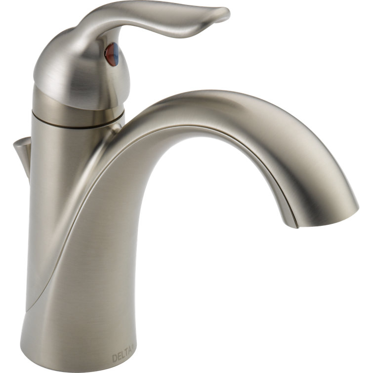 Modern Stainless Steel Single Hole Bathroom Faucet with ADA Compliance