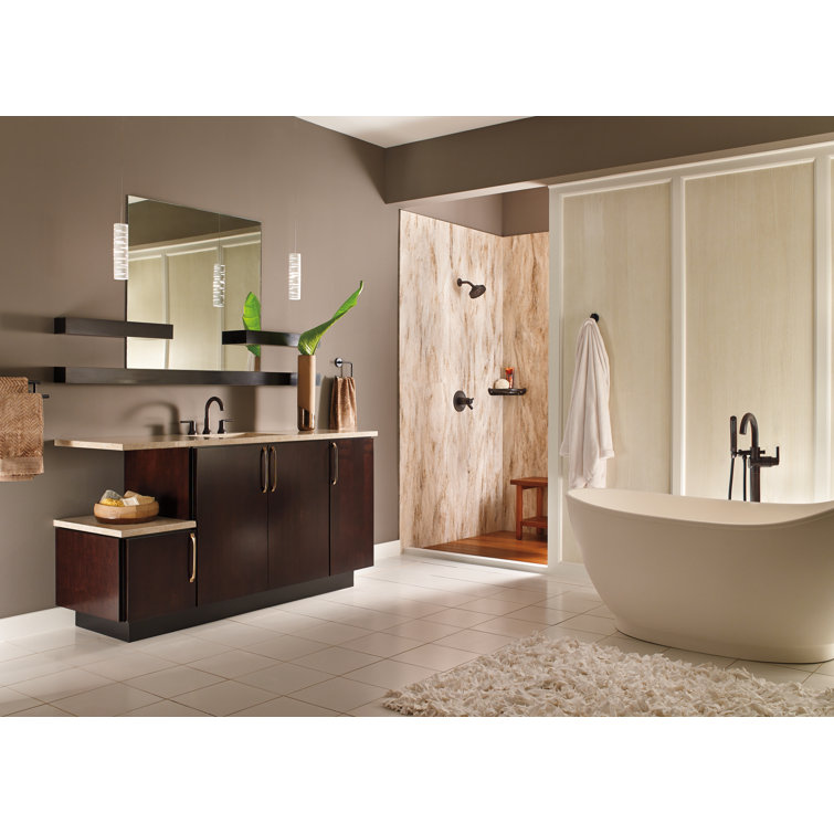 Sleek European Inspired 16" Bronze Stainless Steel Widespread Faucet