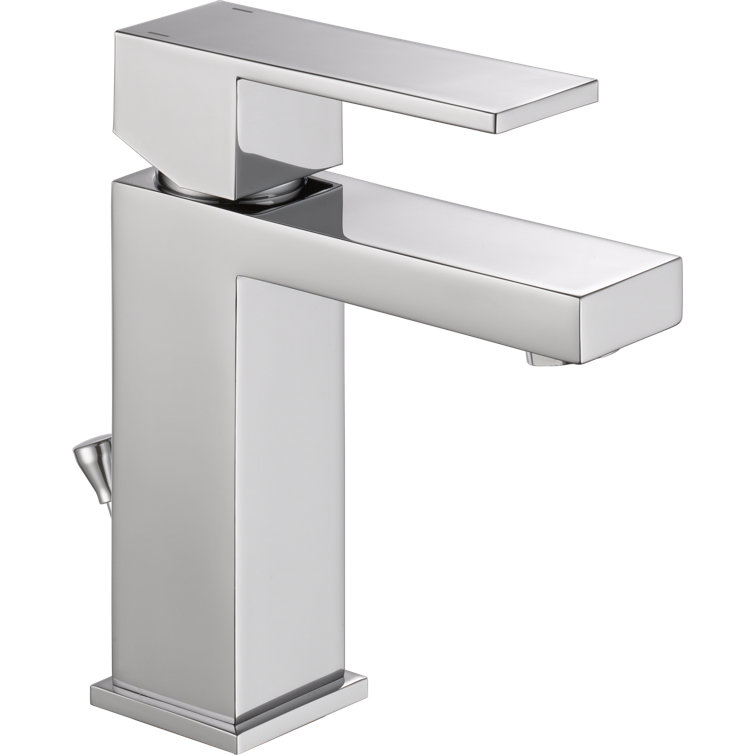 Modern Chrome Single Handle Brass Bathroom Faucet