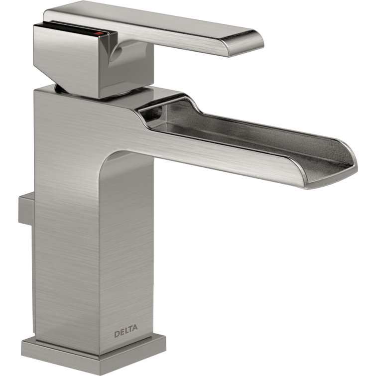 Stainless Steel Single Hole Modern Bathroom Faucet with Brass Handle