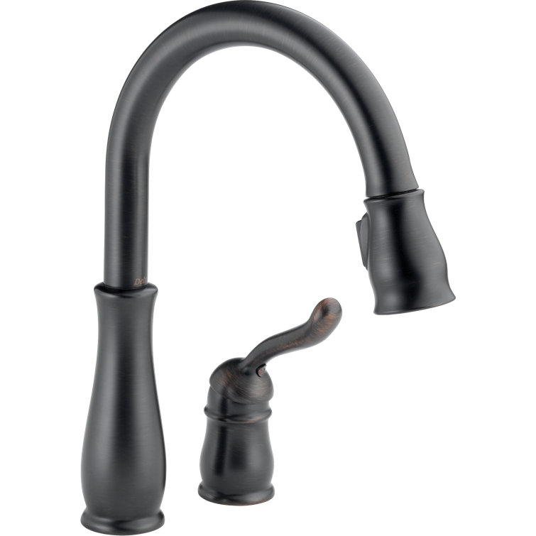 Chrome Pull-Down Kitchen Faucet with Spray and Deck Mount