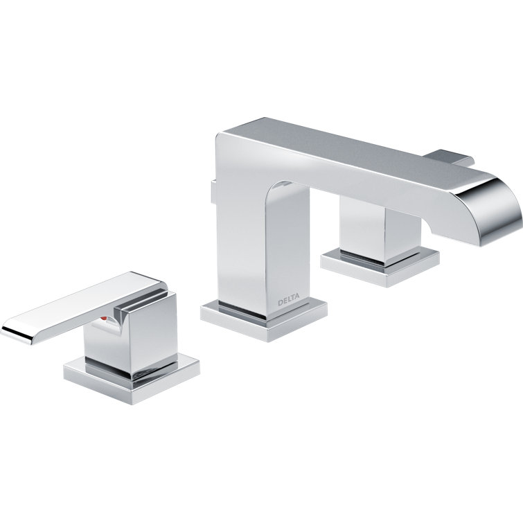 Ara Chrome 16.5" Widespread High Arc Bathroom Faucet with Diamond Seal