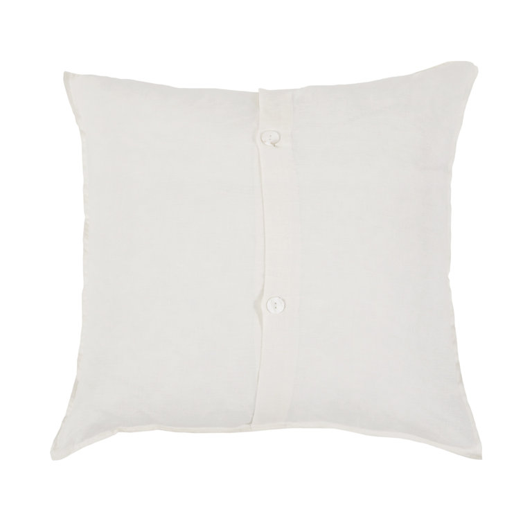White Bamboo Twin Duvet Cover Set with Sham