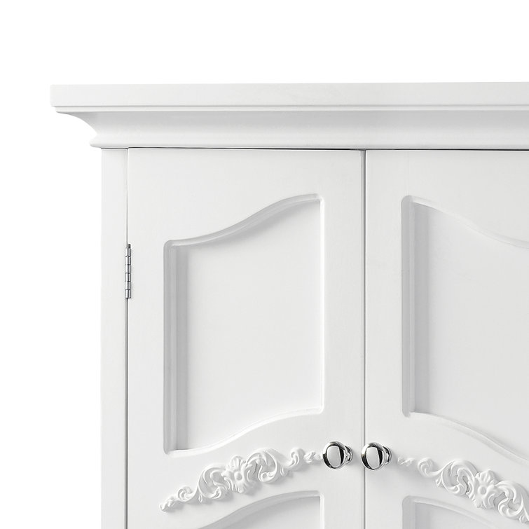 Versailles Elegant White 22" Engineered Wood Wall Cabinet