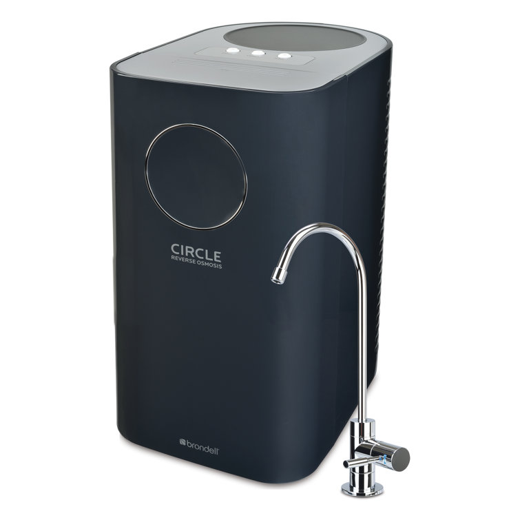 Black Reverse Osmosis Water Filtration System with Chrome Faucet