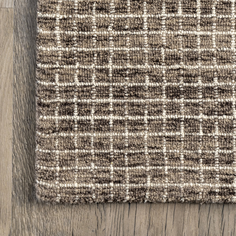 Melrose Hand-Tufted Wool Checkered 6' x 9' Area Rug