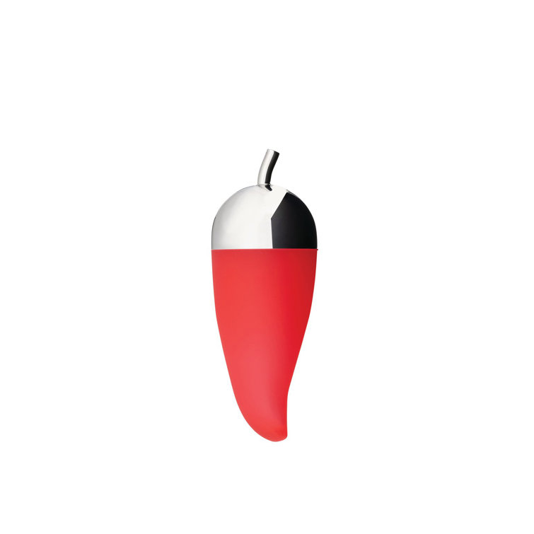 Red Silicone and Stainless Steel Chili Scruncher