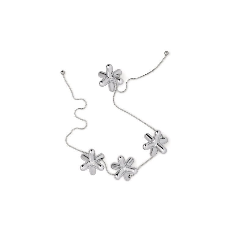 Gabriele Chiave Silver Stainless Steel Trivet Chain