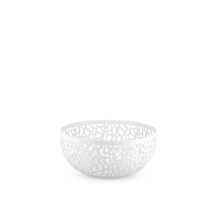 Small White Stainless Steel Cactus Fruit Bowl