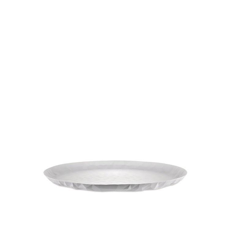 Claudia Raimondo Joy N. 3 Contemporary Round Tray in Mirror-Polished Stainless Steel