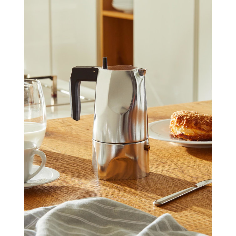 Ossidiana Silver 3-Cup Stovetop Espresso Maker