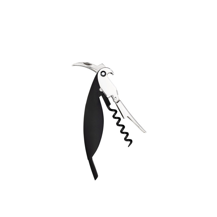 Black Cast Aluminum Parrot Sommelier Corkscrew