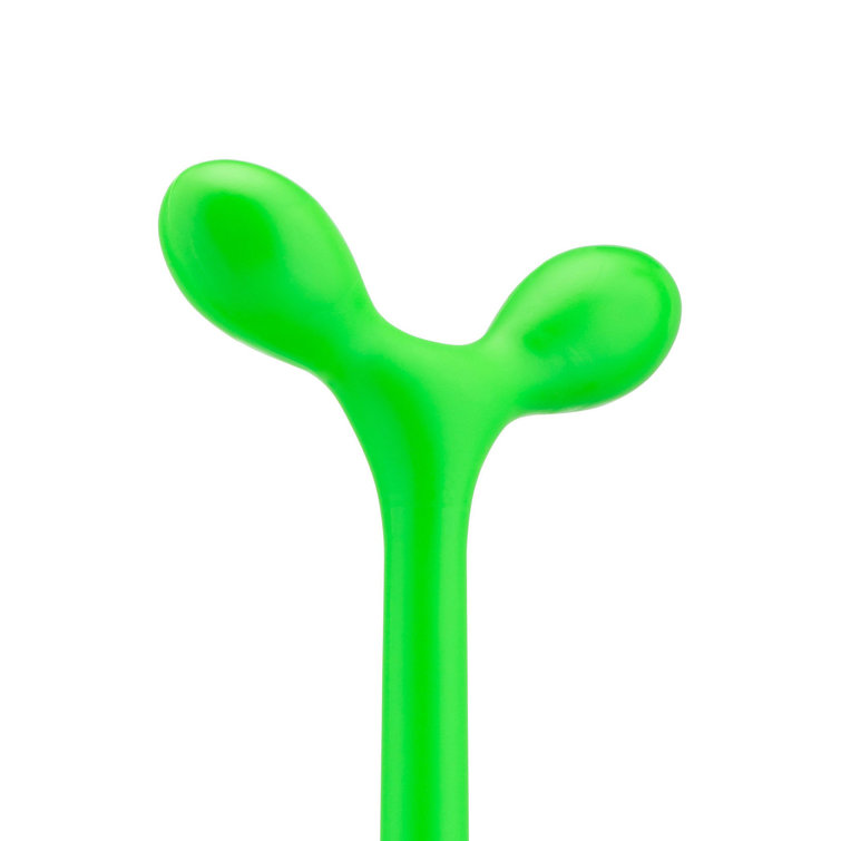 Blue and Green Thermoplastic Resin Toilet Brush with Holder