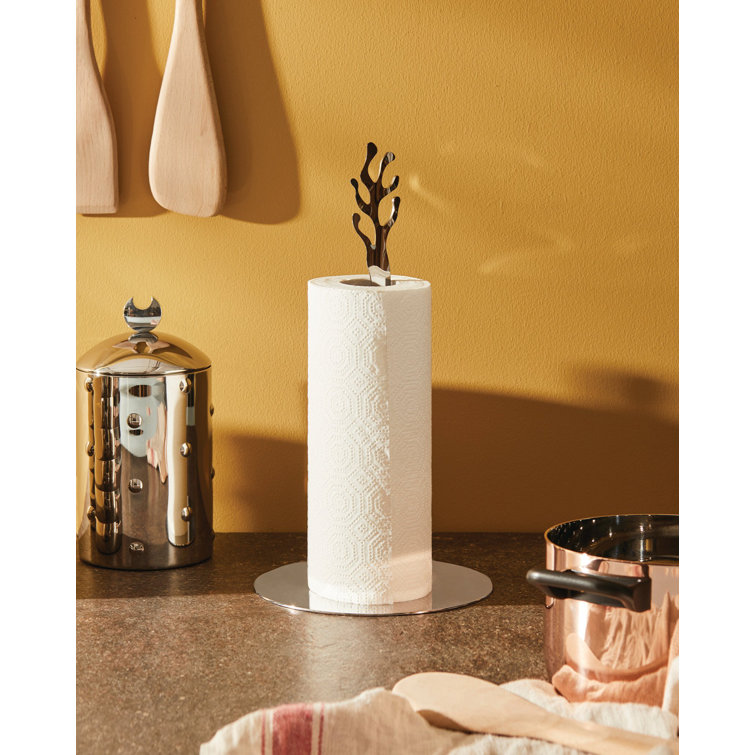 Mediterraneo Stainless Steel Mirror Polished Kitchen Roll Holder