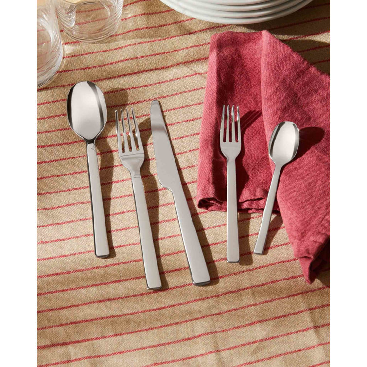 Ovale Silver Stainless Steel Dinner Spoon Set of 6