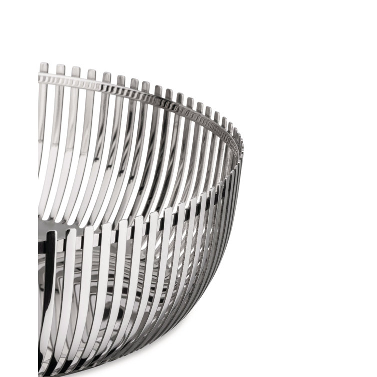 Pierre Charpin 9" Silver Stainless Steel Round Basket