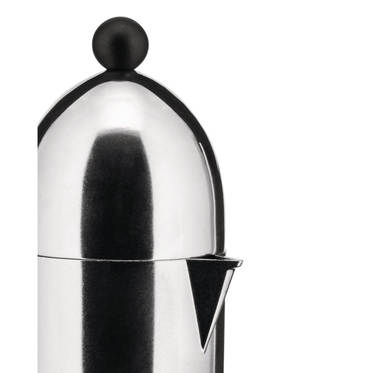 Alessi La Cupola Silver Aluminum 3-Cup Espresso Maker