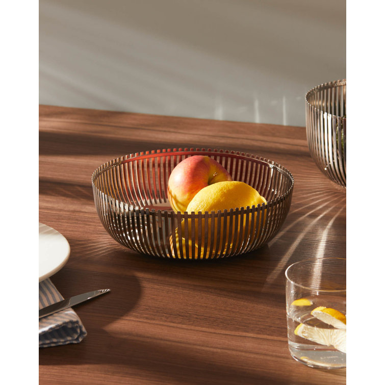 Pierre Charpin 9" Silver Stainless Steel Round Basket