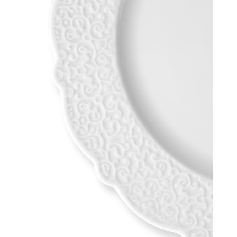 White Porcelain Neo-Baroque Serving Platter