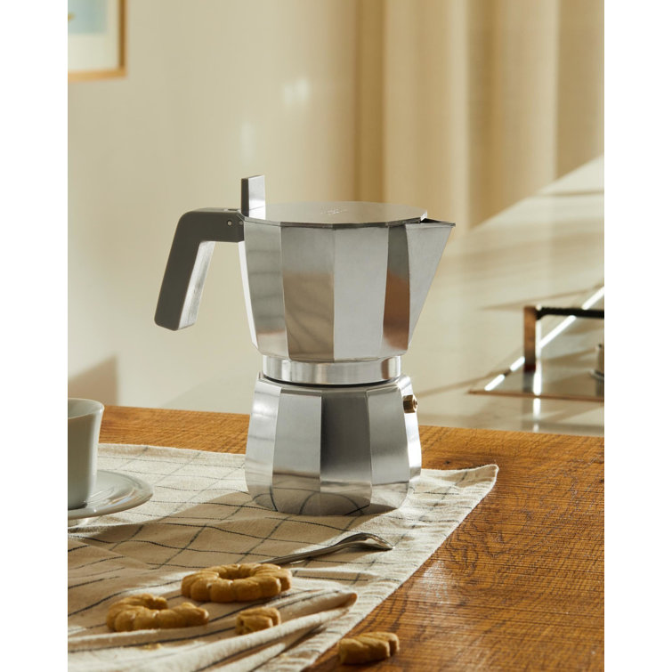 Stainless Steel 3-Cup Moka Espresso Coffee Maker