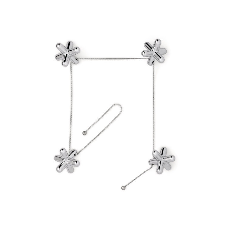 Gabriele Chiave Silver Stainless Steel Trivet Chain