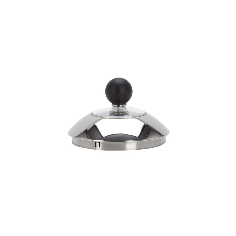 Stainless Steel Whistling Kettle with White Handle and Bird Whistle
