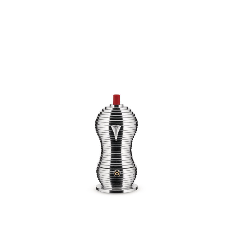 Pulcina Red Aluminum 6-Cup Induction Espresso Maker