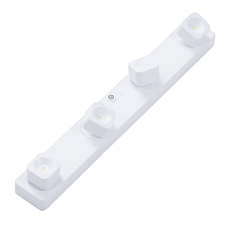 White Battery-Powered LED Strip Light with Remote Control
