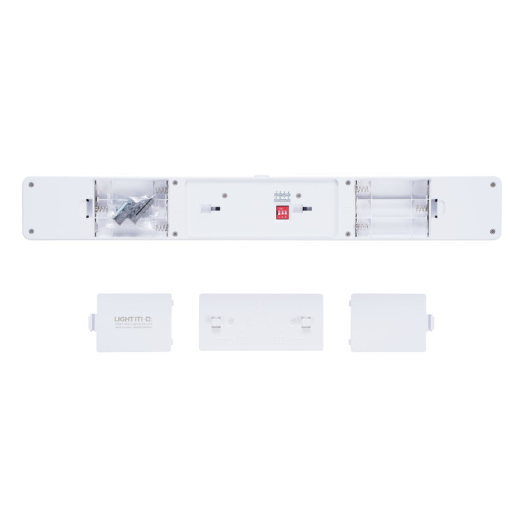 White Battery-Powered LED Strip Light with Remote Control