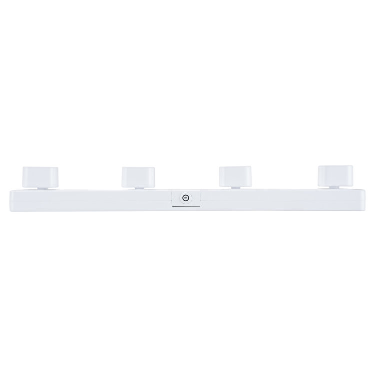 White Battery-Powered LED Strip Light with Remote Control