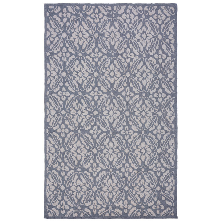 Chelsea Sade Blue Handcrafted Wool Area Rug