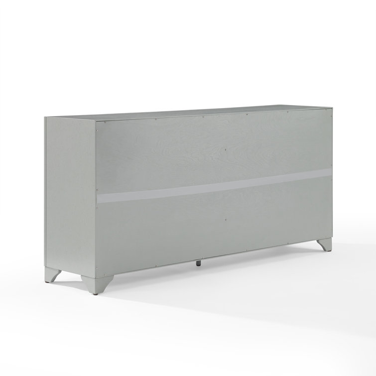Tara Distressed Gray 61'' MDF Wood Sideboard