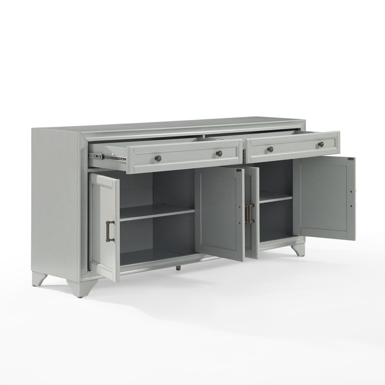 Tara Distressed Gray 61'' MDF Wood Sideboard
