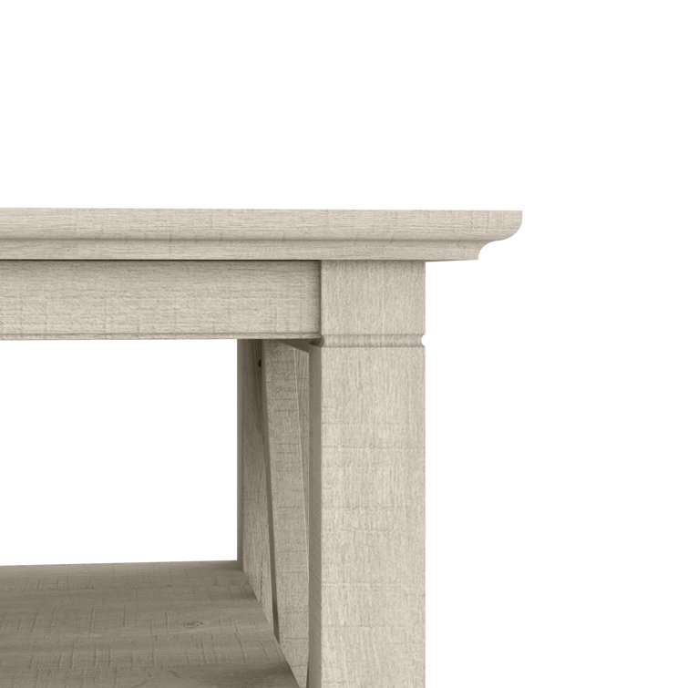 Key West Coastal 60'' Washed Gray Media Console with Cabinet Storage