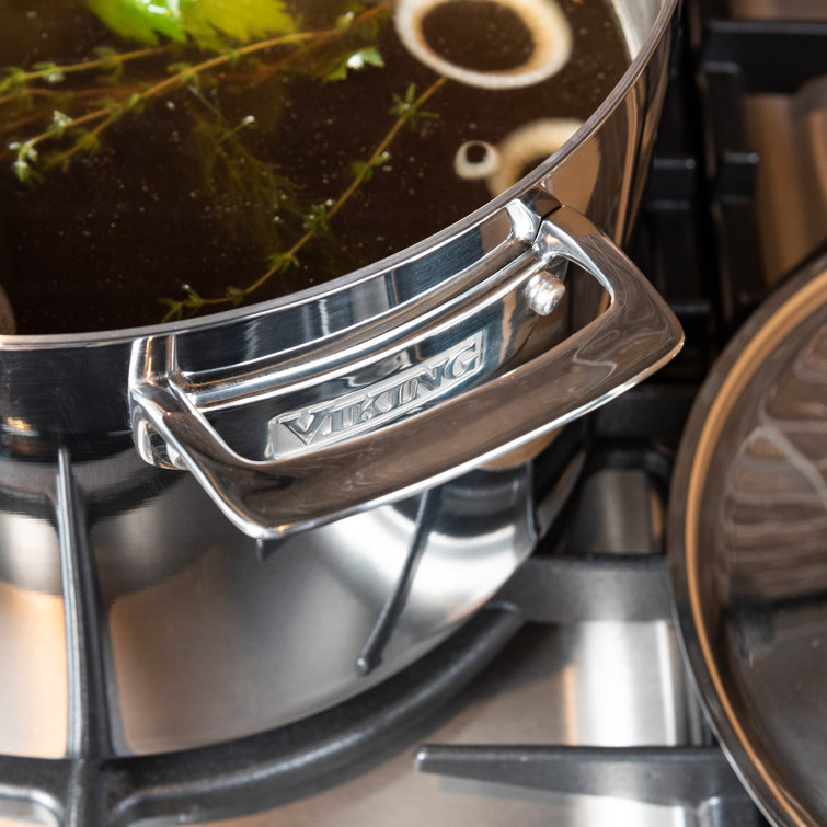 Viking 12-Quart Stainless Steel Stock Pot with Lid