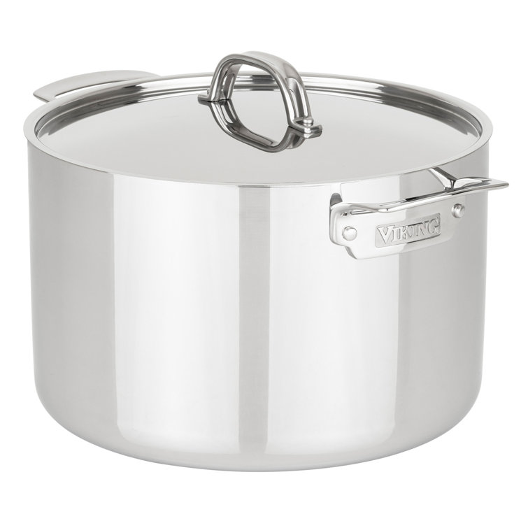 Viking 12-Quart Stainless Steel Stock Pot with Lid