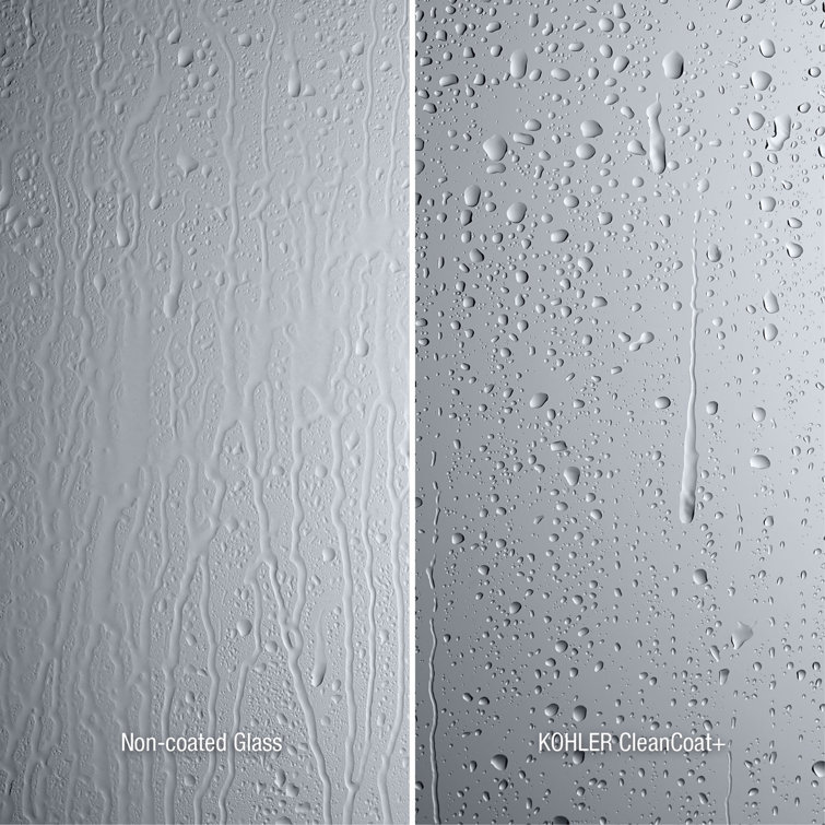 Matte Black Frameless Double Sliding Shower Door with Clear Tempered Glass