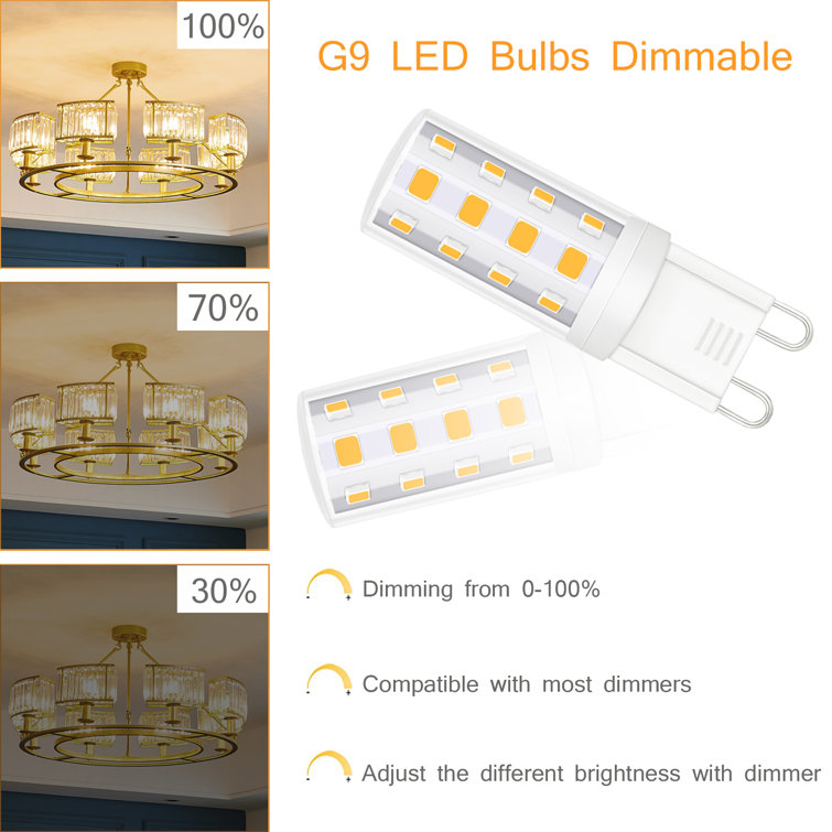 White Dimmable LED Bi-pin Bulbs for Commercial Use