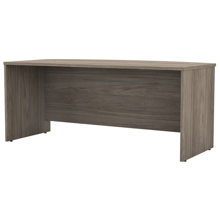 Modern Hickory 72'' Wide Office Desk with Modesty Panel