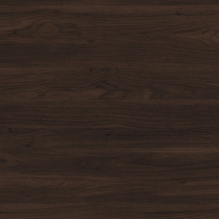 Modern Black Walnut 72" Computer Desk with Metal Legs