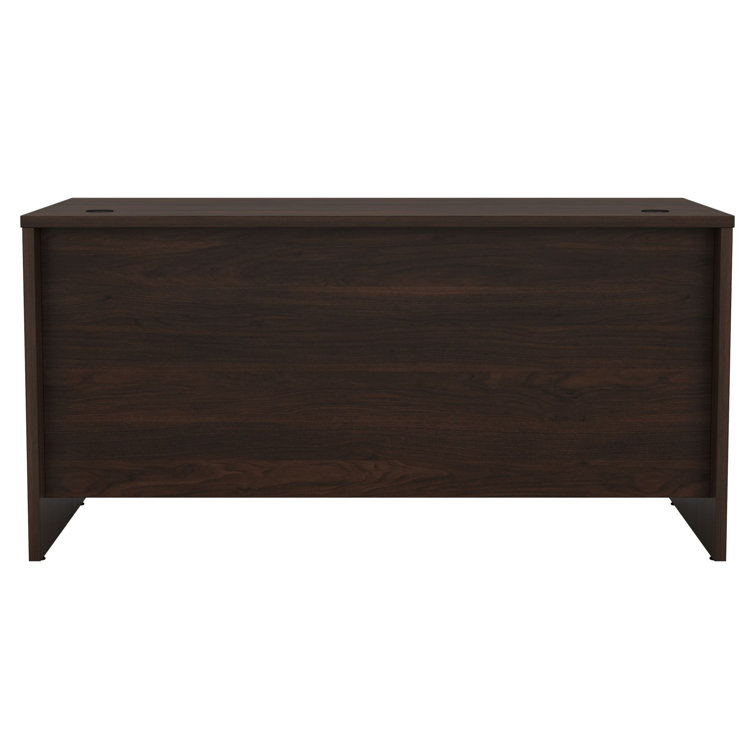 Classic Black Walnut 60'' Office Desk with Cable Management