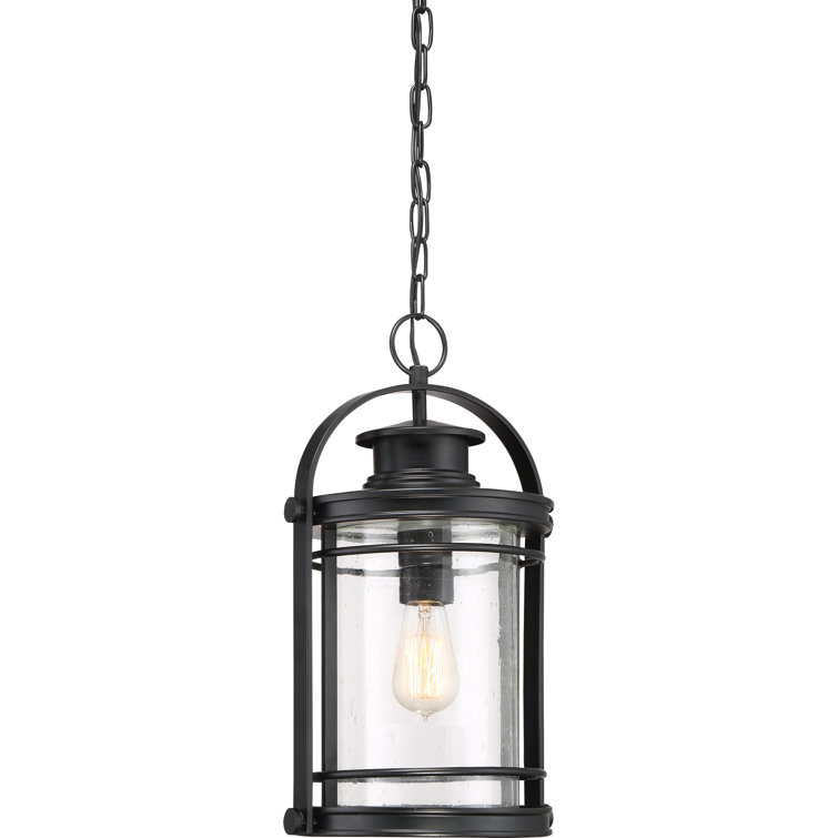 Mystic Black Glass Mini Pendant Light with Brushed Nickel Accents