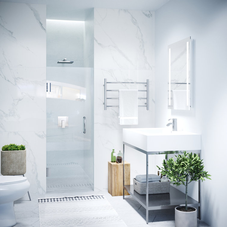 Passion 24" x 72" Frameless Glass Shower Door in Polished Chrome