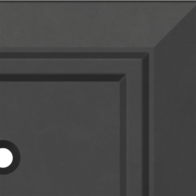 Matte Black Antimicrobial 2-Gang Decorative Wall Plate
