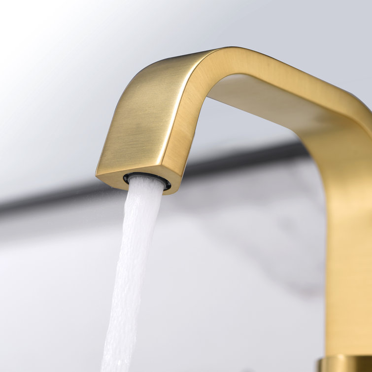 Modern Elegance Brushed Bronze Single-Handle Bathroom Faucet